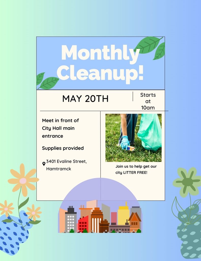Cleanup Event Hamtramck May 20 2023